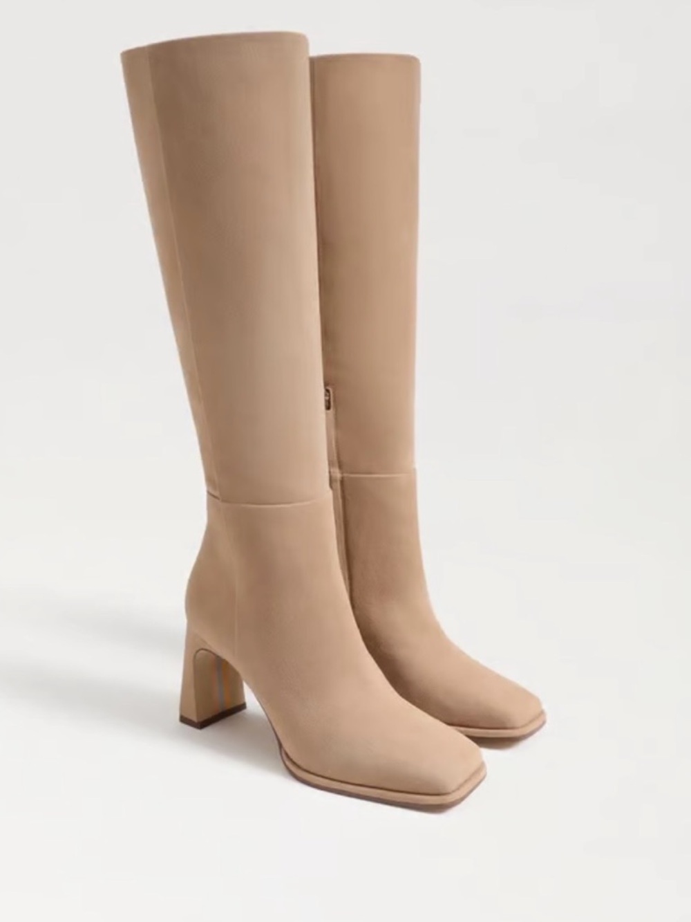 Sam Edelman Issabel Knee High Boot NWT Size 9-Light Golden Caramel Suede